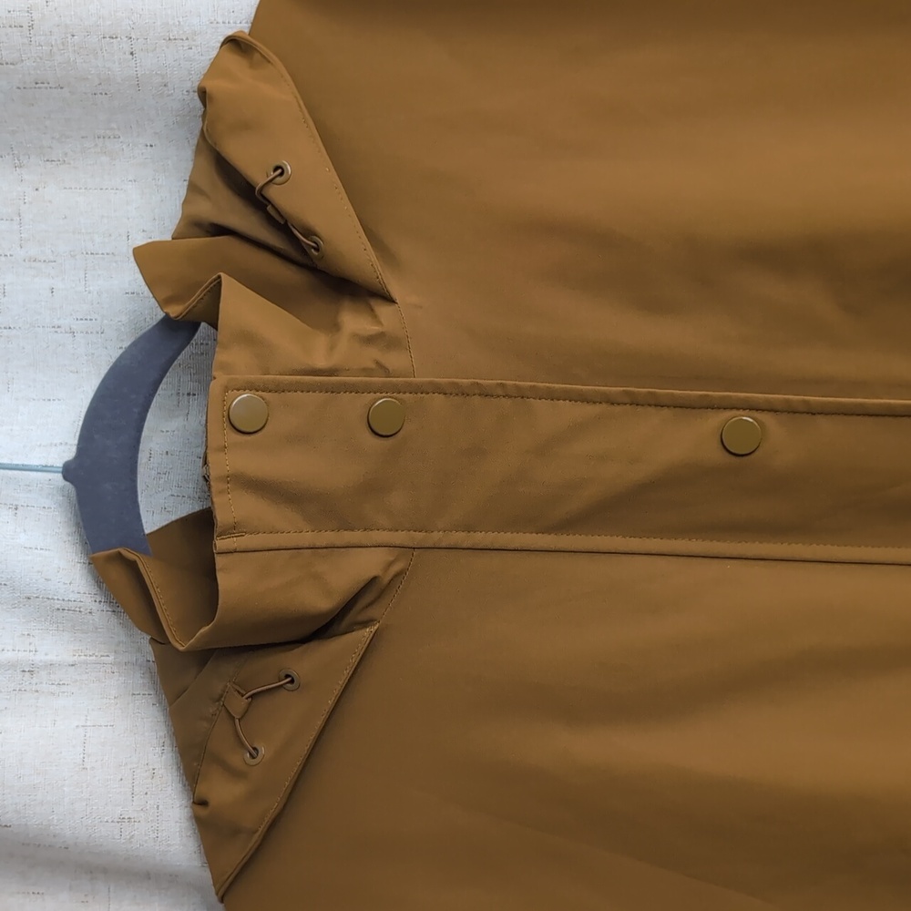 Athleta RainOut Sutro Long Trench Jacket Rain Jacket Mustard Yellow Size 1X - Picture 7 of 16